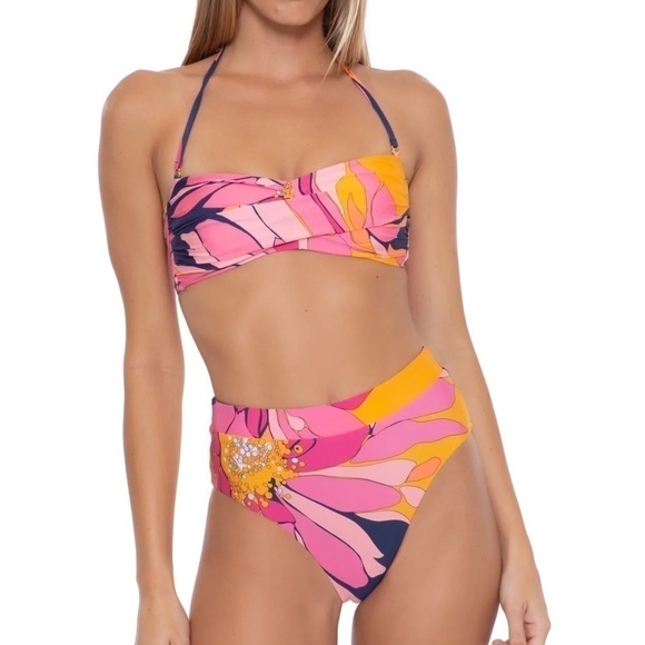 Trina Turk BREEZE FOLD OVER HIGH WAIST BOTTOM - Picture 5 of 12